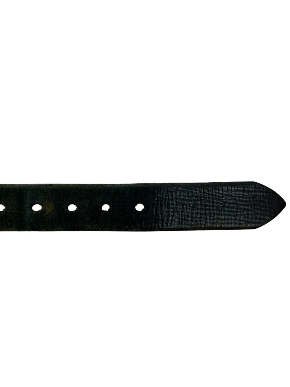 Unbranded Super Flexible Leather Belt With Heavy-Duty Silver-Tone Buckle - Textu